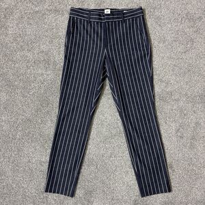 GAP Pants Womens 4 Navy Stripe Signature Skinny Ankle Work Office Stretch